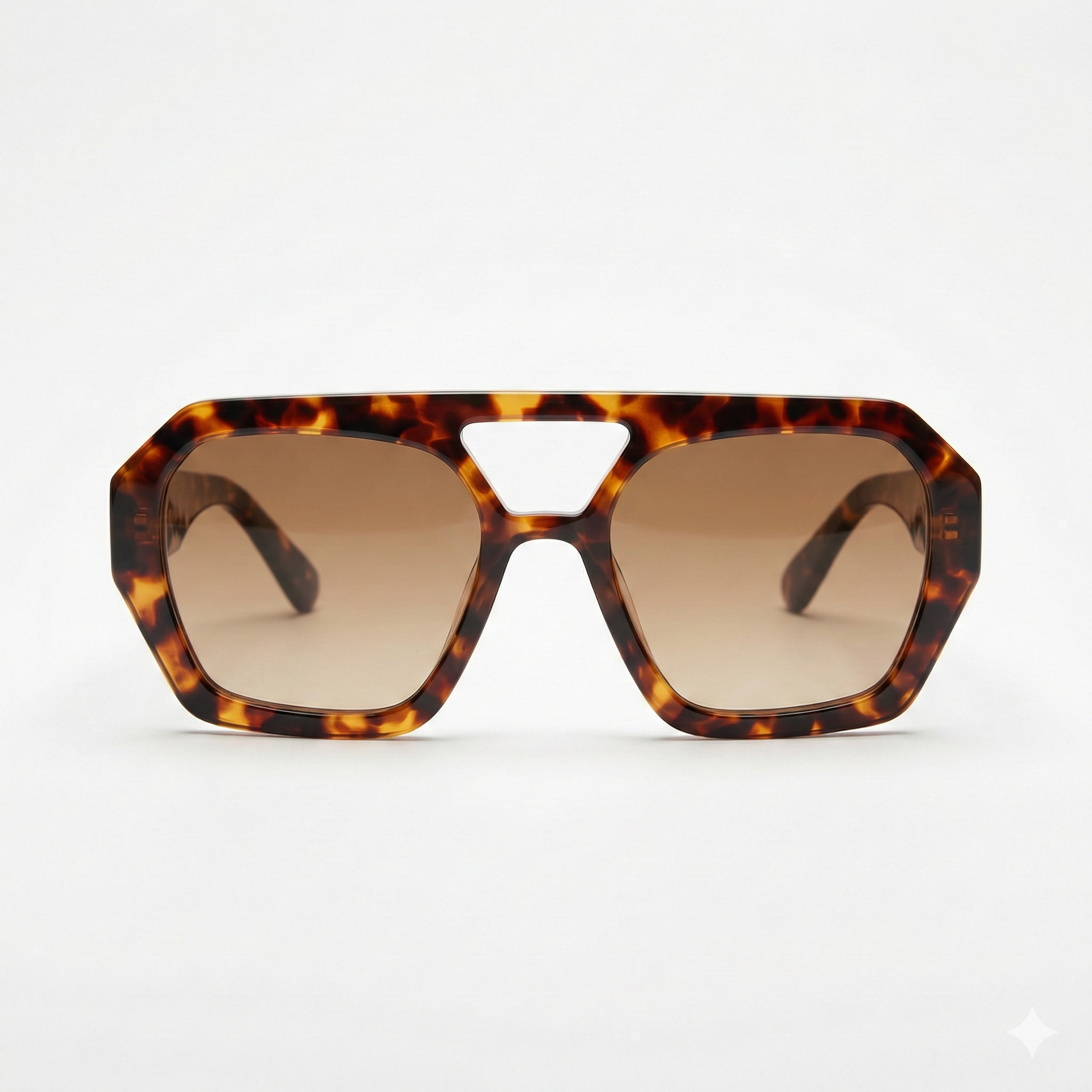 Wuhle Unisex Kahverengi Kare Güneş Gözlüğü