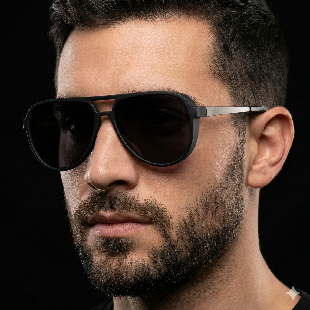 Asmen Damla Siyah Güneş Gözlüğü