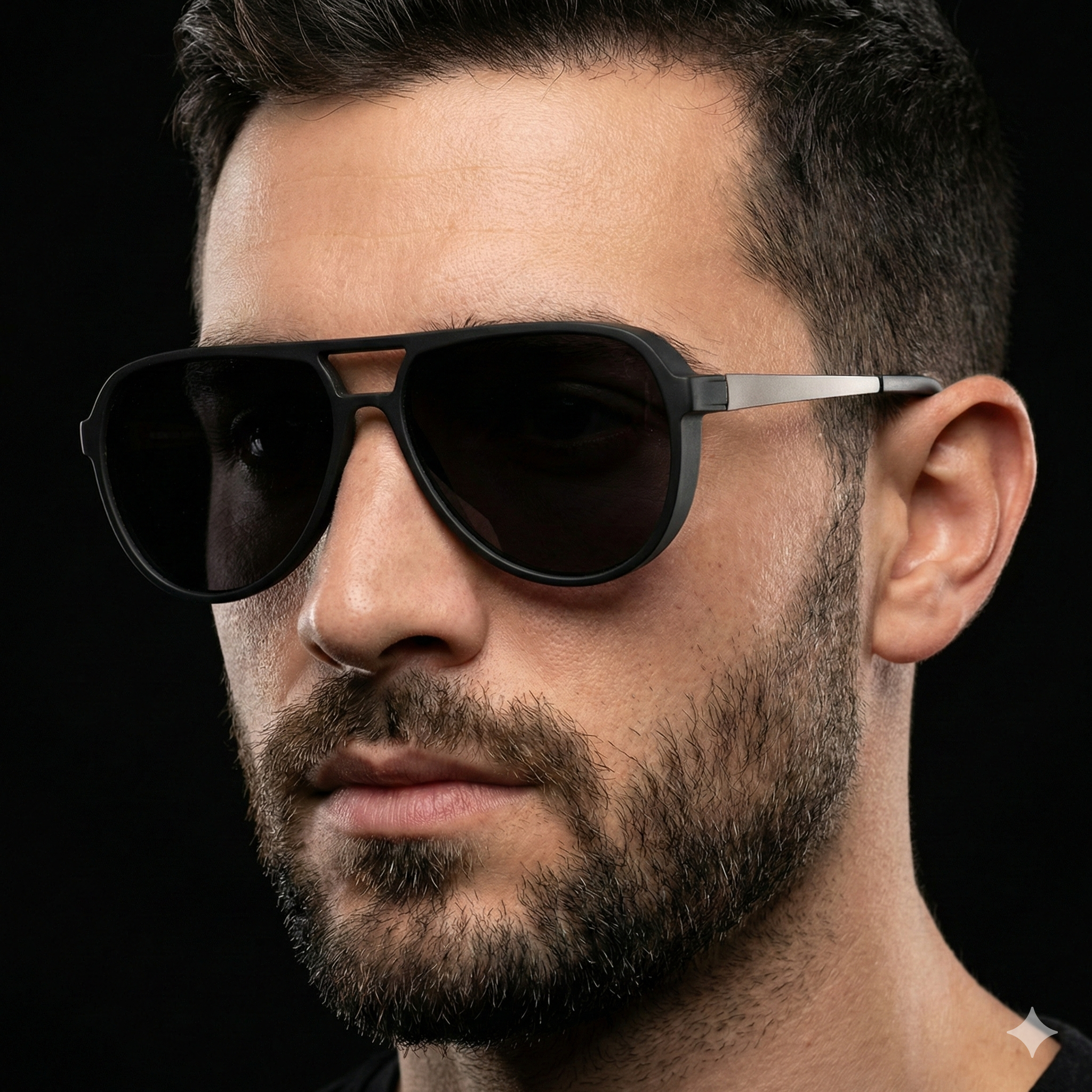 Asmen Damla Siyah Güneş Gözlüğü