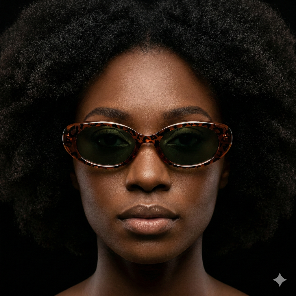 Egg Uovo Vintage Model Oval Güneş Gözlüğü