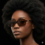 Oblamow Kare Leopar Güneş Gözlüğü